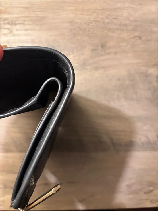 kate spade Black Saffiano Leather Zip Wallet with Gold Hardware - Picture 7 of 8